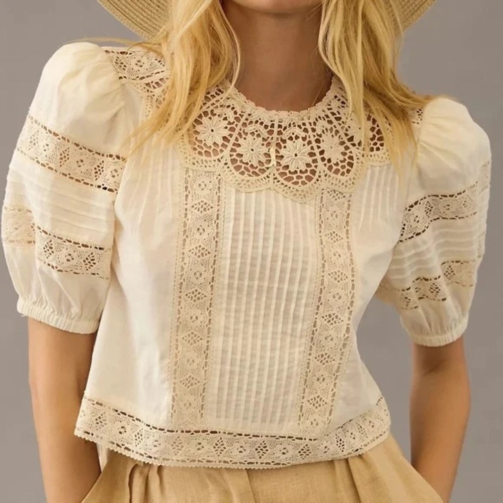 NWT Hunter Bell Ousie Lace Blouse